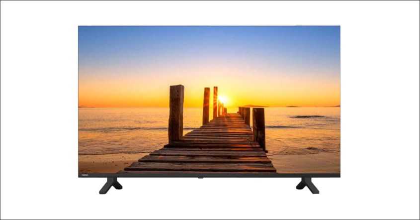 Layar smart tv toshiba 32 inch dengan bezel tipis