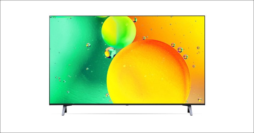 TV LG 43 inch 43NANO75SQA dengan bezel tipis