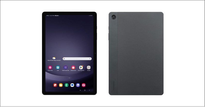 Salah satu tipe tablet Samsung terbaru berwarna abu-abu tua. Salah satu tipe tablet Samsung terbaru berwarna abu-abu tua.