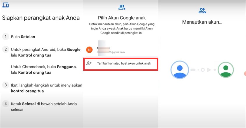 Cara mengaktifkan dan menautkan Google Family Link di HP orang tua dan anak. Cara mengaktifkan dan menautkan Google Family Link di HP orang tua dan anak.