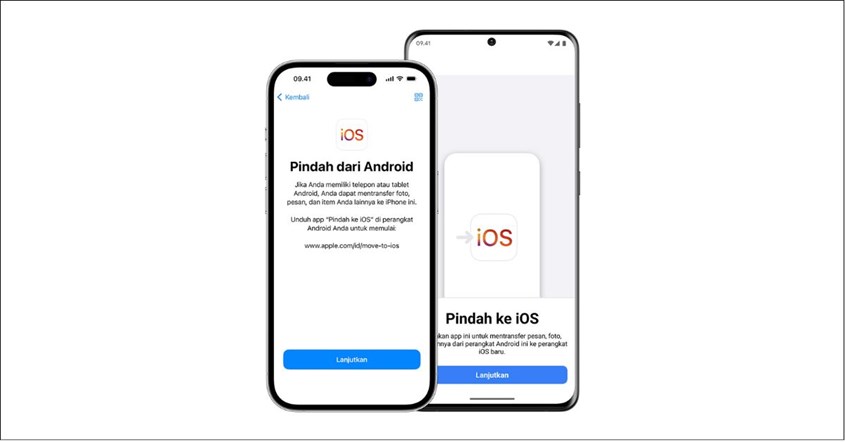 Ilustrasi aplikasi Move to iOS milik Apple.