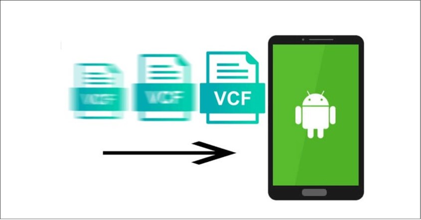Ilustrasi memindahkan file kontak dengan format vcf ke HP.