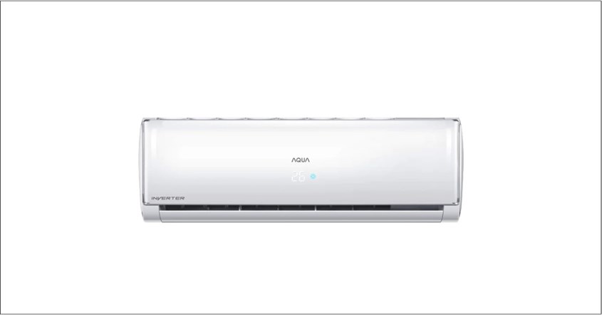 Tampilan depan AC AQUA Inverter 0.5 PK AQA-KCRV6WP Tampilan depan AC AQUA Inverter 0.5 PK AQA-KCRV6WP