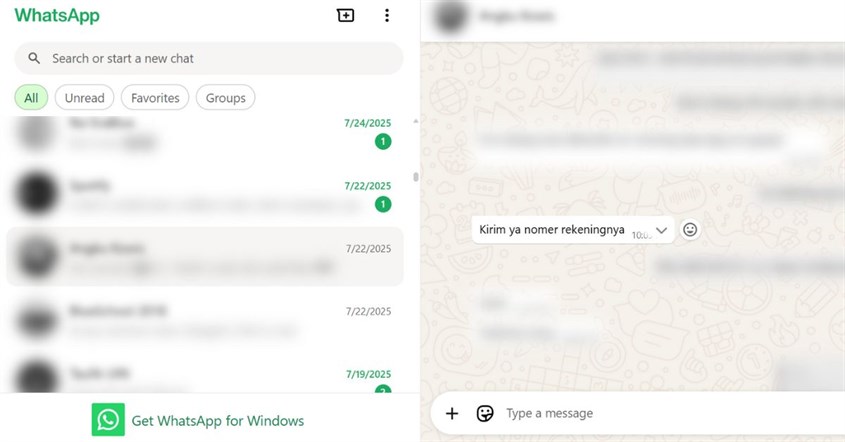 whatsapp blur whatsapp blur
