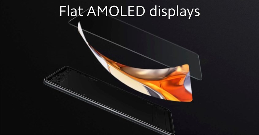 Ilustrasi handphone dengan teknologi Truecolor.