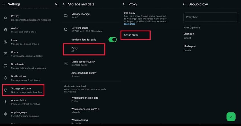 Cara menggunakan proxy whatsapp di android