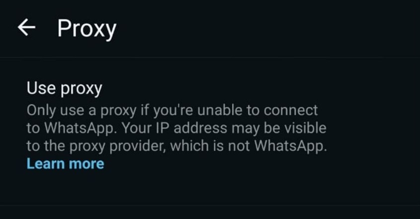 Kode proxy whatsapp