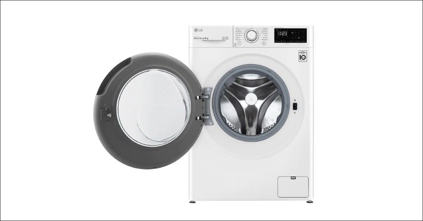 Mesin cuci lg front loading dengan bukaan luas dan desain yang indah Mesin cuci lg front loading dengan bukaan luas dan desain yang indah