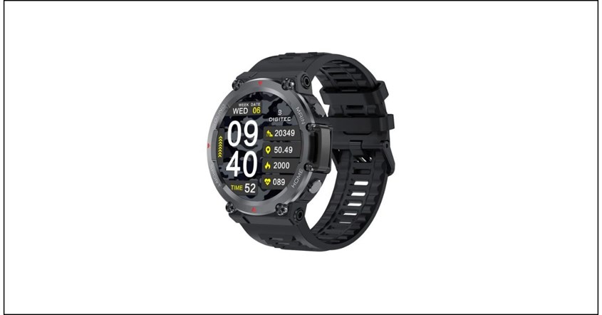 Desain smartwatch Digitex modern dan berkelas.