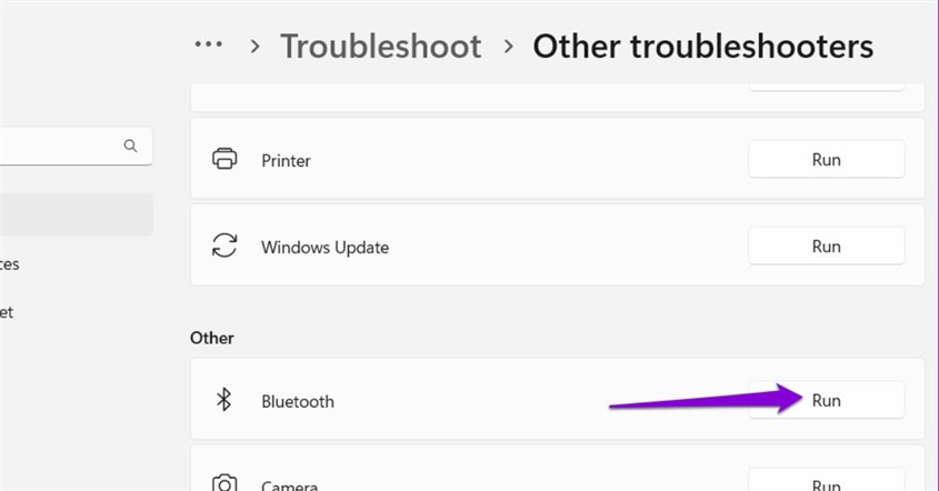 Tampilan menjalankan troubleshooter sebagai cara mengatasi bluetooth laptop tidak terdeteksi Tampilan menjalankan troubleshooter sebagai cara mengatasi bluetooth laptop tidak terdeteksi