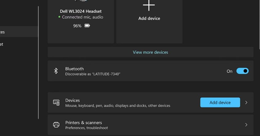 Tampilan mengaktifkan discoverable mode sebagai cara mengatasi bluetooth laptop tidak terdeteksi Tampilan mengaktifkan discoverable mode sebagai cara mengatasi bluetooth laptop tidak terdeteksi
