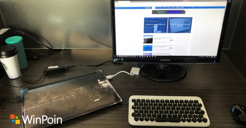 Sambungkan ke Monitor Eksternal