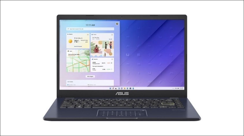 laptop ASUS 5 jutaan RAM 8GB dengan struktur ringkas dan ringan