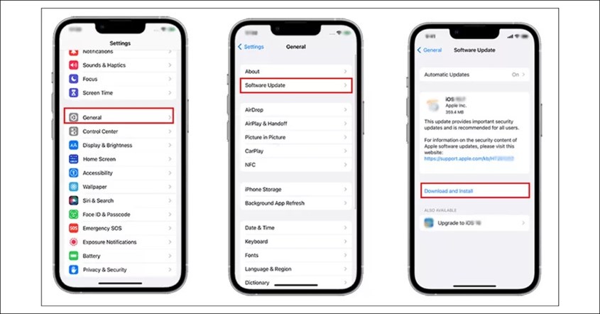 cara update ios lewat pengaturan
