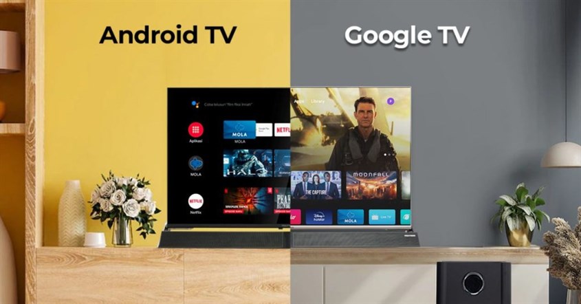 Berbagai jenis TV di antaranya android tv dan google tv