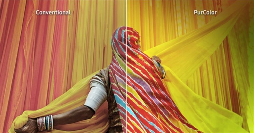 Perbedaan tampilan tv samsung purcolor dan tv konvensional Perbedaan tampilan tv samsung purcolor dan tv konvensional
