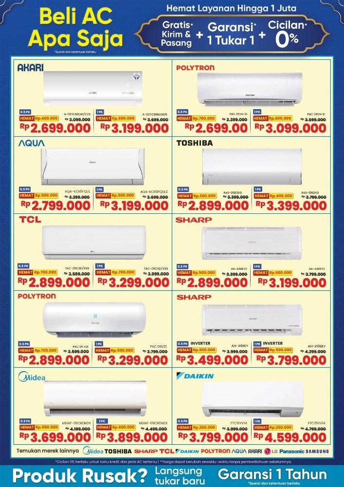 Diskon AC di Erablue Diskon AC di Erablue