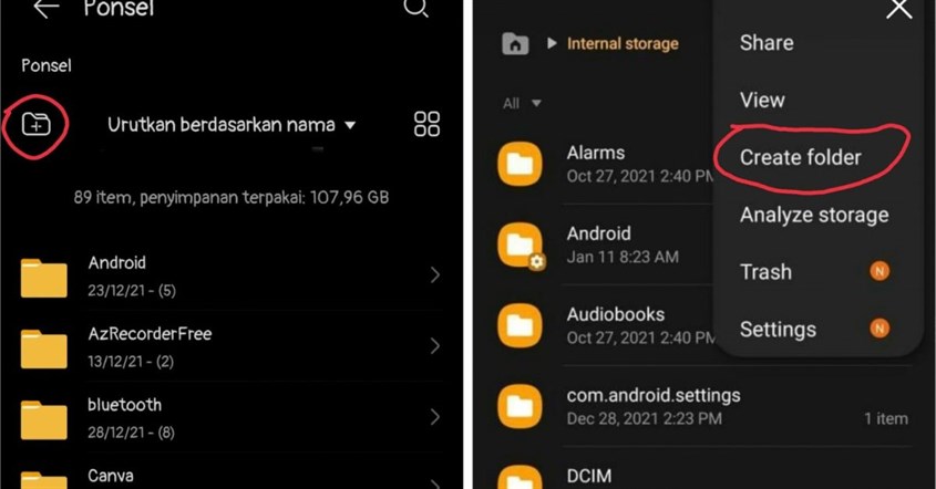 cara membuat folder di hp di file manager cara membuat folder di hp di file manager