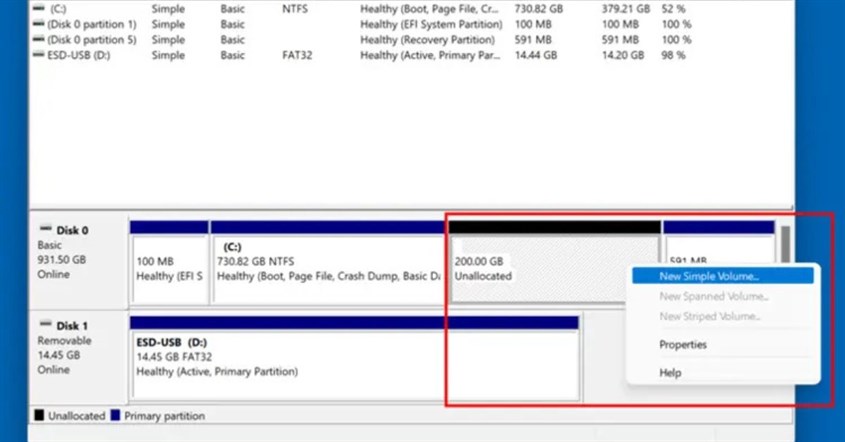 Unallocated space pada cara partisi hardisk windows 11 Unallocated space pada cara partisi hardisk windows 11