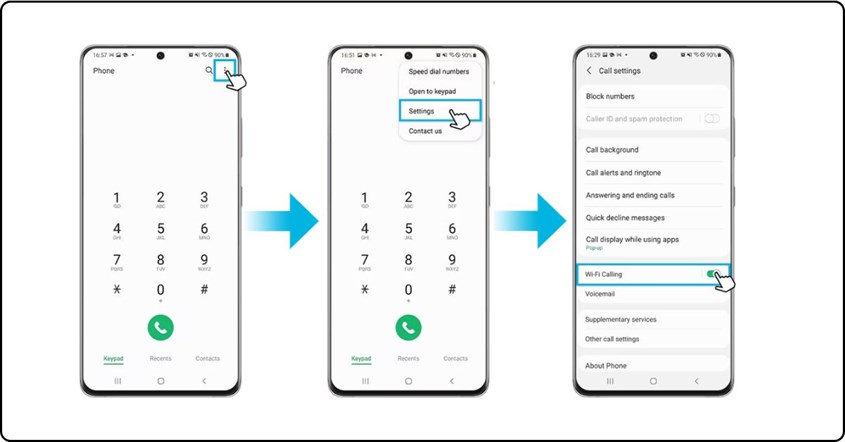 Menggunakan WiFi Calling Menggunakan WiFi Calling