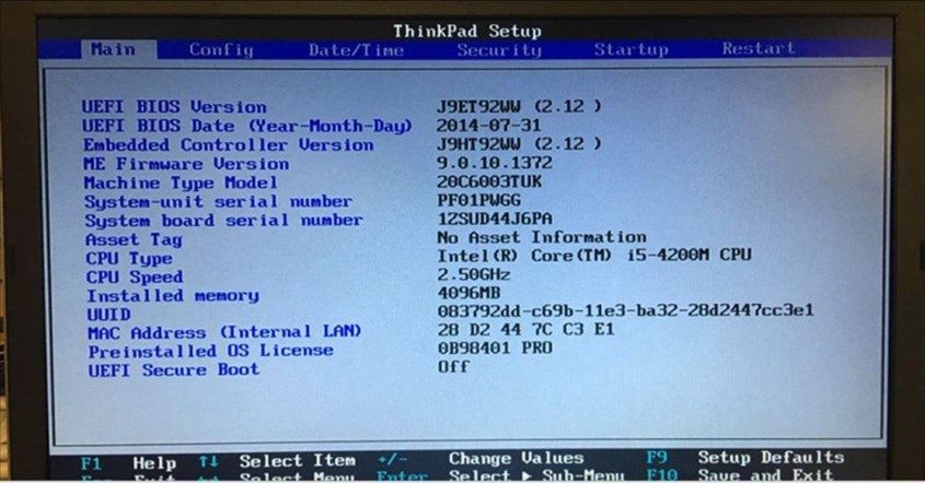 Melihat Tipe Laptop Melalui BIOS/UEFI Melihat Tipe Laptop Melalui BIOS/UEFI