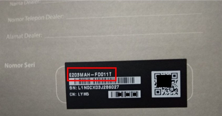 Melihat Tipe Laptop Melalui Nomor Seri Melihat Tipe Laptop Melalui Nomor Seri