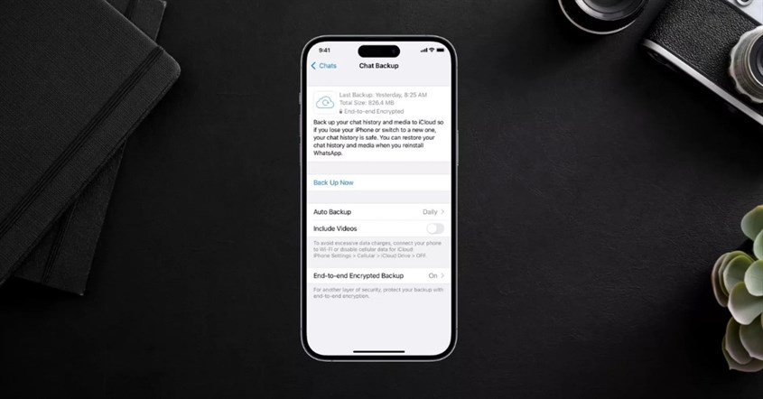 Backup Chat ke iCloud Backup Chat ke iCloud