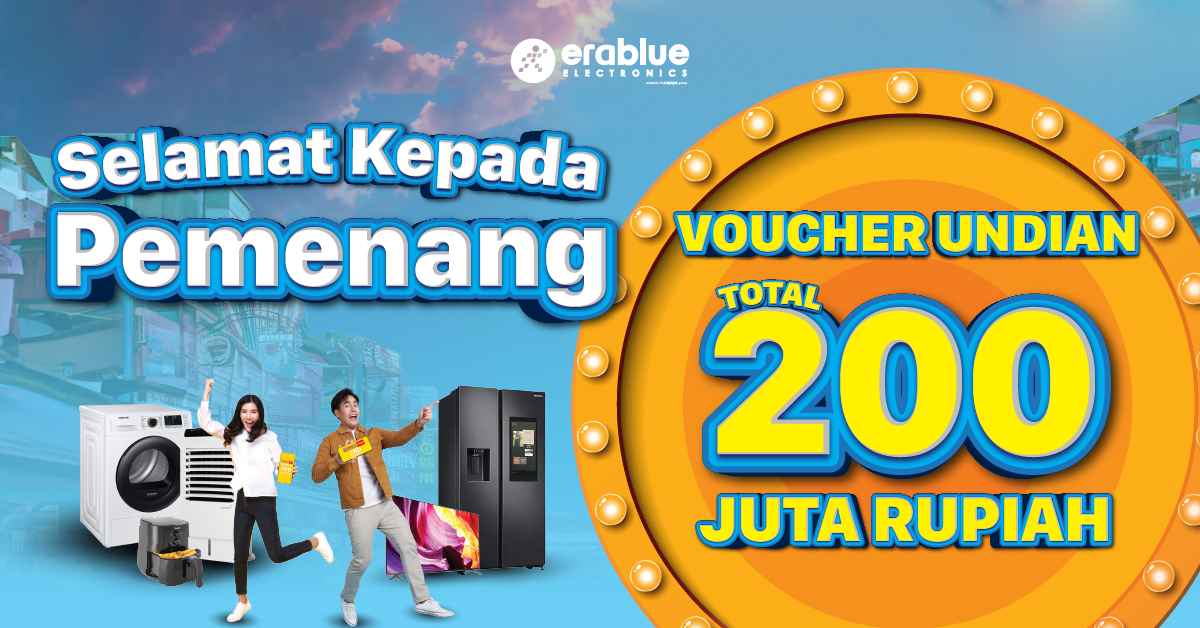 Pemenang Voucher Undian Lucky Dip 2nd Anniversary Erablue Electronic ...