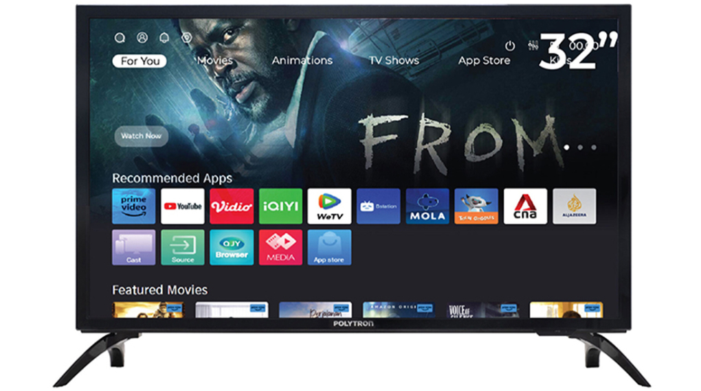 Desain Dengan Bingkai Tipis - Smart TV Polytron HD 32 inch PLD 32CV1869S