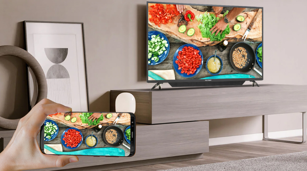 Fitur Screen Mirroring - Smart TV Polytron HD 32 inch PLD 32CV1869S