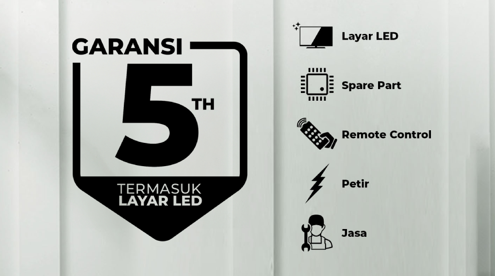 Garansi 5 Tahun - Smart TV Polytron HD 32 inch PLD 32CV1869S