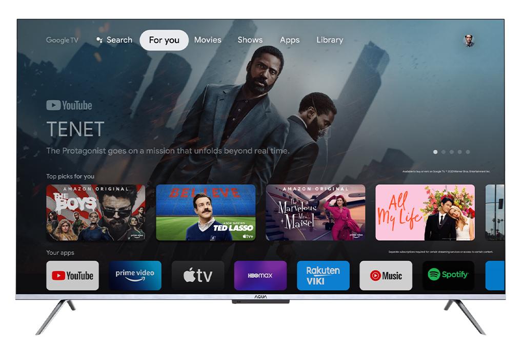 Google TV Aqua 4K HDR 50 Inch AQT50P750UX