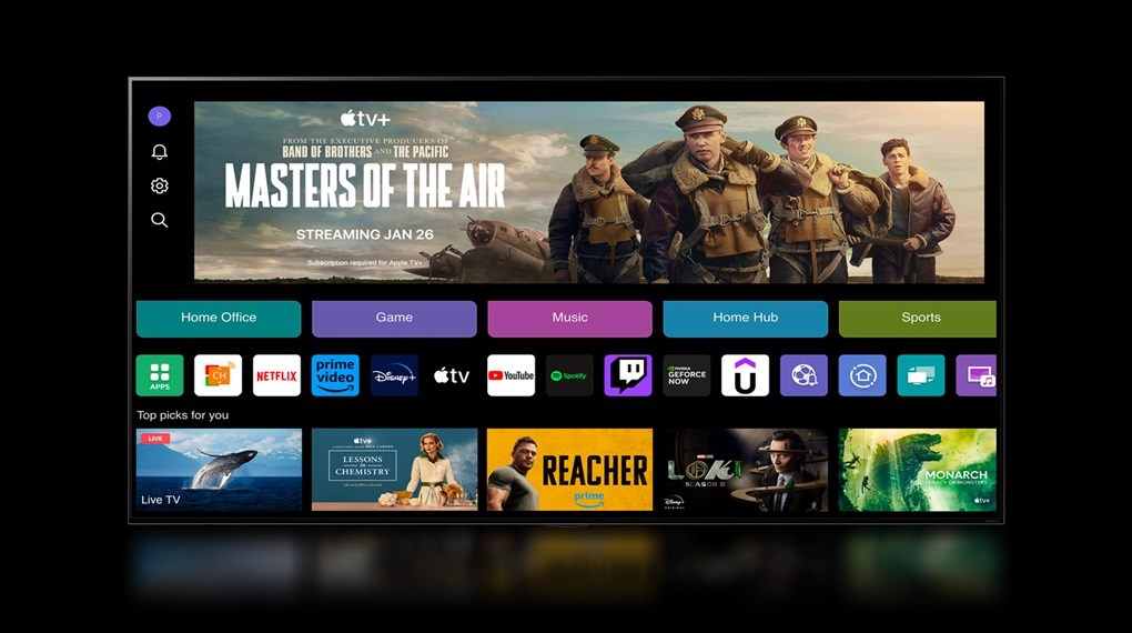 Antarmuka webOS 24 - Smart TV LG 4K 55 inch 55UT8050PSB Antarmuka webOS 24 - Smart TV LG 4K 55 inch 55UT8050PSB