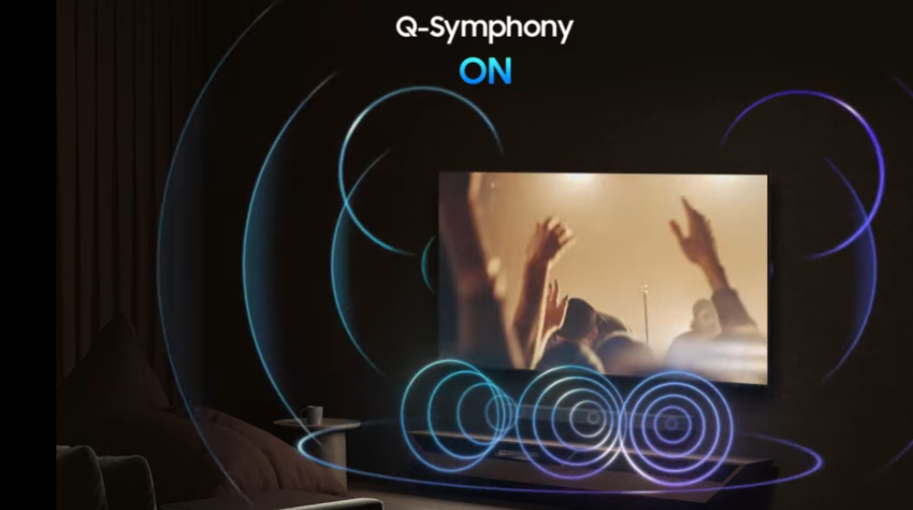 Suara Imersif Mengikuti Objek - Smart TV QLED Samsung 4K 43 inch QA43Q7FA Suara Imersif Mengikuti Objek - Smart TV QLED Samsung 4K 43 inch QA43Q7FA