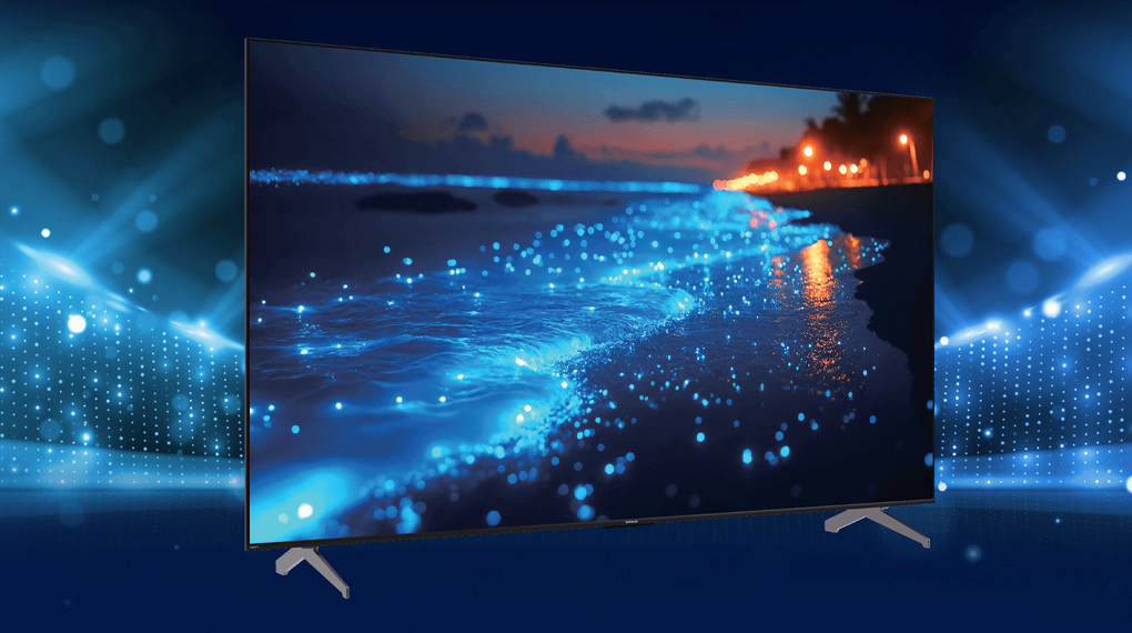 Desain - Google TV QLED Sharp 4K 55 inch 4T-C55HL6500i