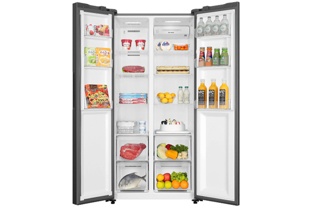 Kulkas Side by Side Aqua Inverter 480L AQR-565IM(BK)