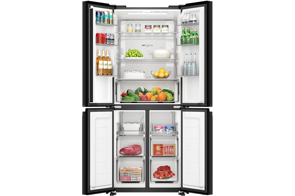 Kulkas Multi Door Aqua Inverter 406L AQR-CTD506RGC(MB) 4