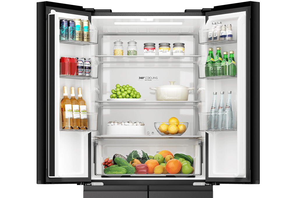 Kulkas Multi Door Aqua Inverter 406L AQR-CTD506RGC(MB) 5
