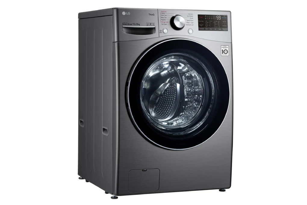 Mesin Cuci Pengering Front Loading LG Inverter 15 kg F2515RTGV