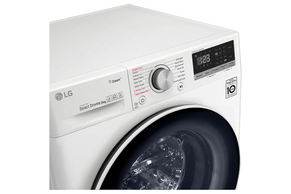 Mesin Cuci Front Loading LG Inverter 8.5 kg FV1285S3WS