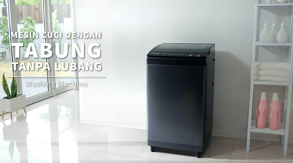 Desain - Mesin Cuci Top Loading 1 Tabung Sharp Inverter 8.5 kg ES-M8500XT-SA