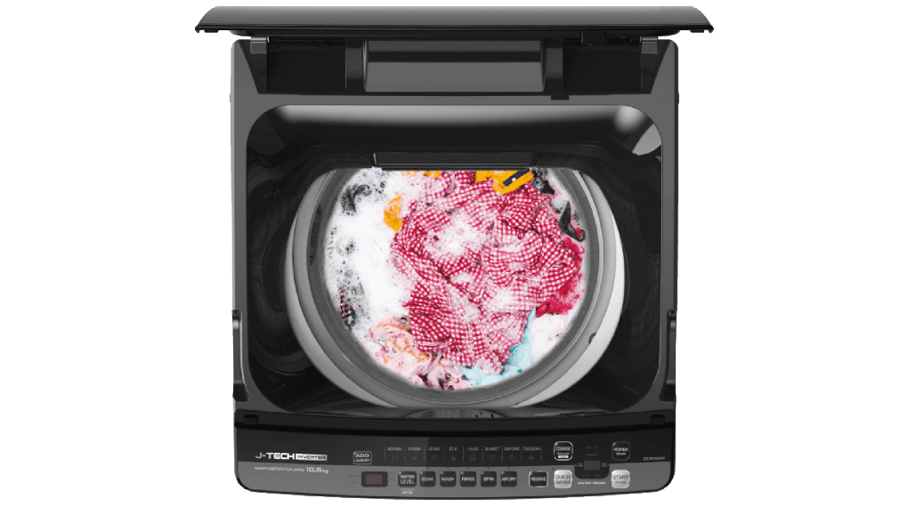 Teknologi J-Tech Inverter - Mesin Cuci Top Loading 1 Tabung Sharp Inverter 8.5 kg ES-M8500XT-SA