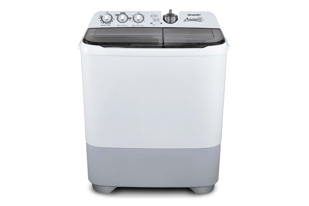 Mesin Cuci Top Loading 2 Tabung Sharp 8 kg ES-T86CL-HK