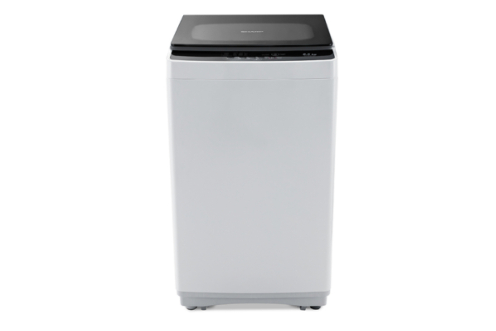 Mesin Cuci Top Loading 1 Tabung Sharp 8.5 kg ES-H858T-GY