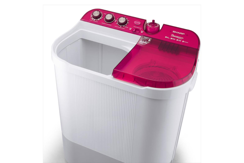 Mesin Cuci Top Loading 2 Tabung Sharp 10 kg ES-T1090-PK