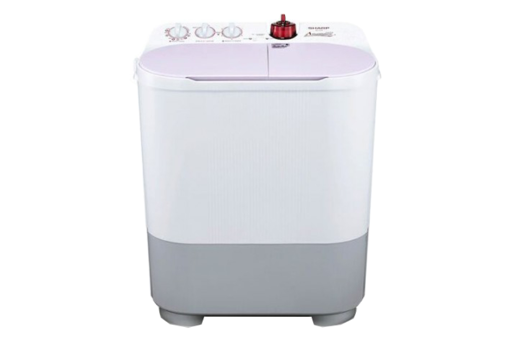 Mesin Cuci Top Loading 2 Tabung Sharp 7 kg ES-T77F-PPK