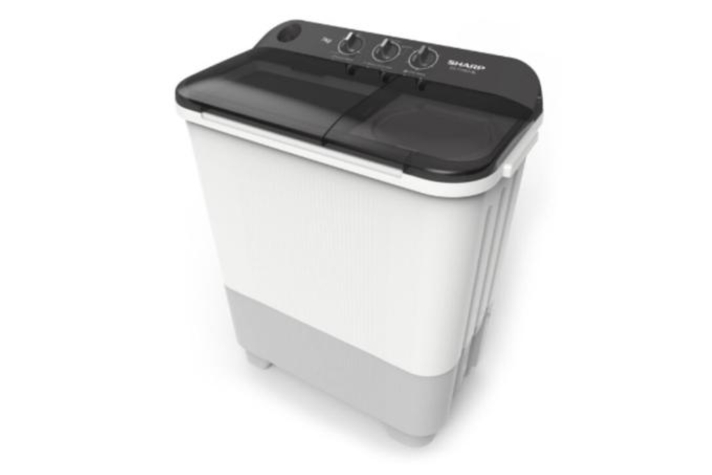 Mesin Cuci Top Loading 2 Tabung Sharp 6 kg ES-T65NT-GY
