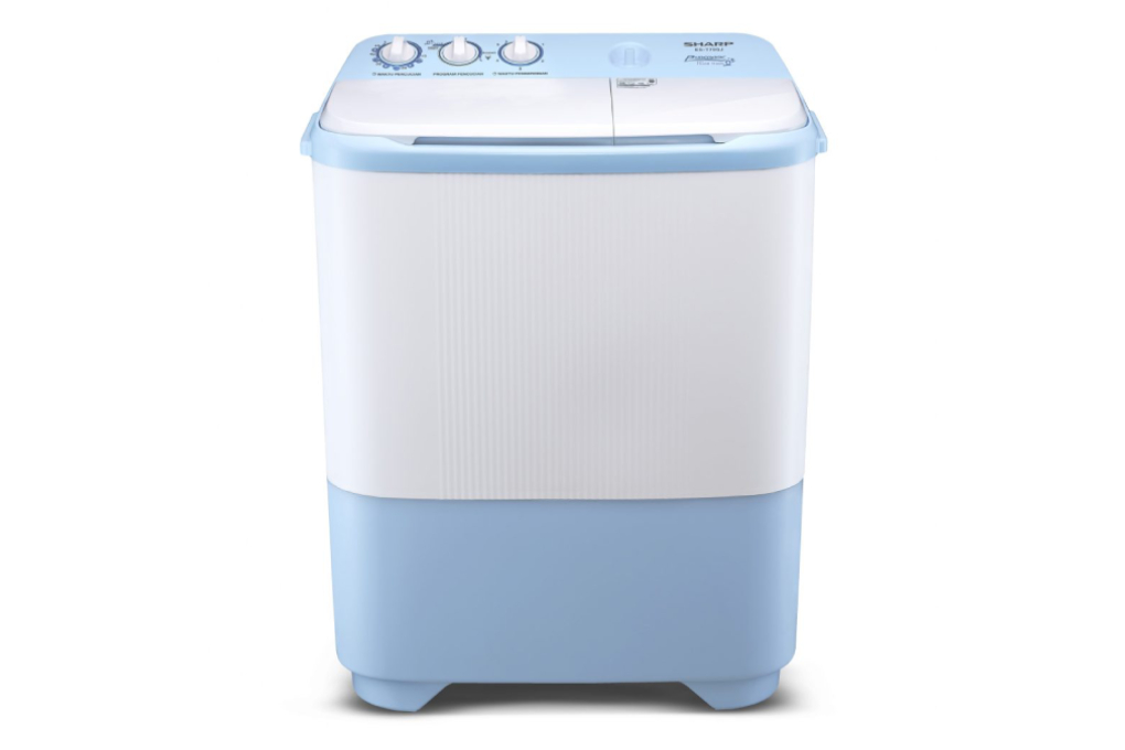 Mesin Cuci Top Loading 2 Tabung Sharp 7.5 kg ES-T79SJ-BL