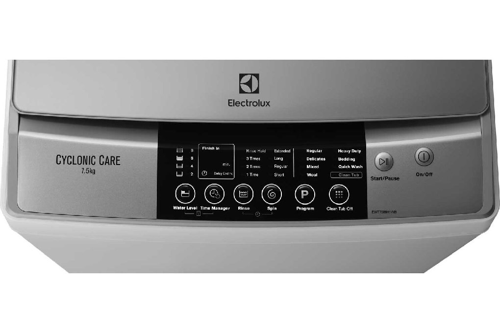 Mesin Cuci Top Loading Electrolux Inverter 7.5 kg EWT7588H1WB 6