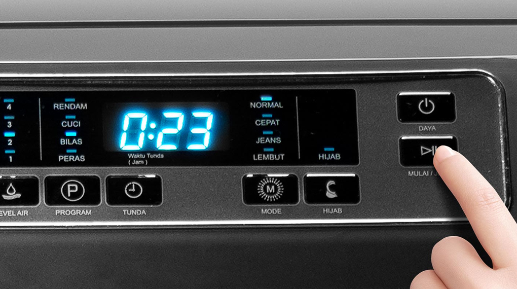 Panel Kontrol - Mesin Cuci Top Loading 1 Tabung Polytron 8 kg PAW 8028Y
